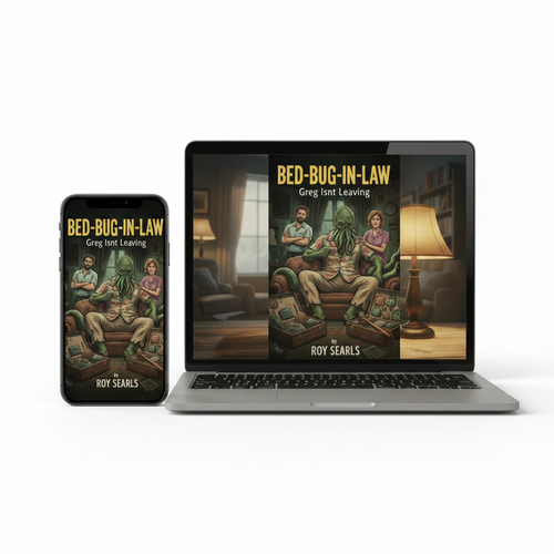 Bed-Bug-In-Law - White Background Device Mockup