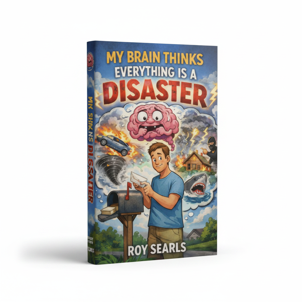 My Brain Thinks Everything Is a Disaster - 3D Mockup