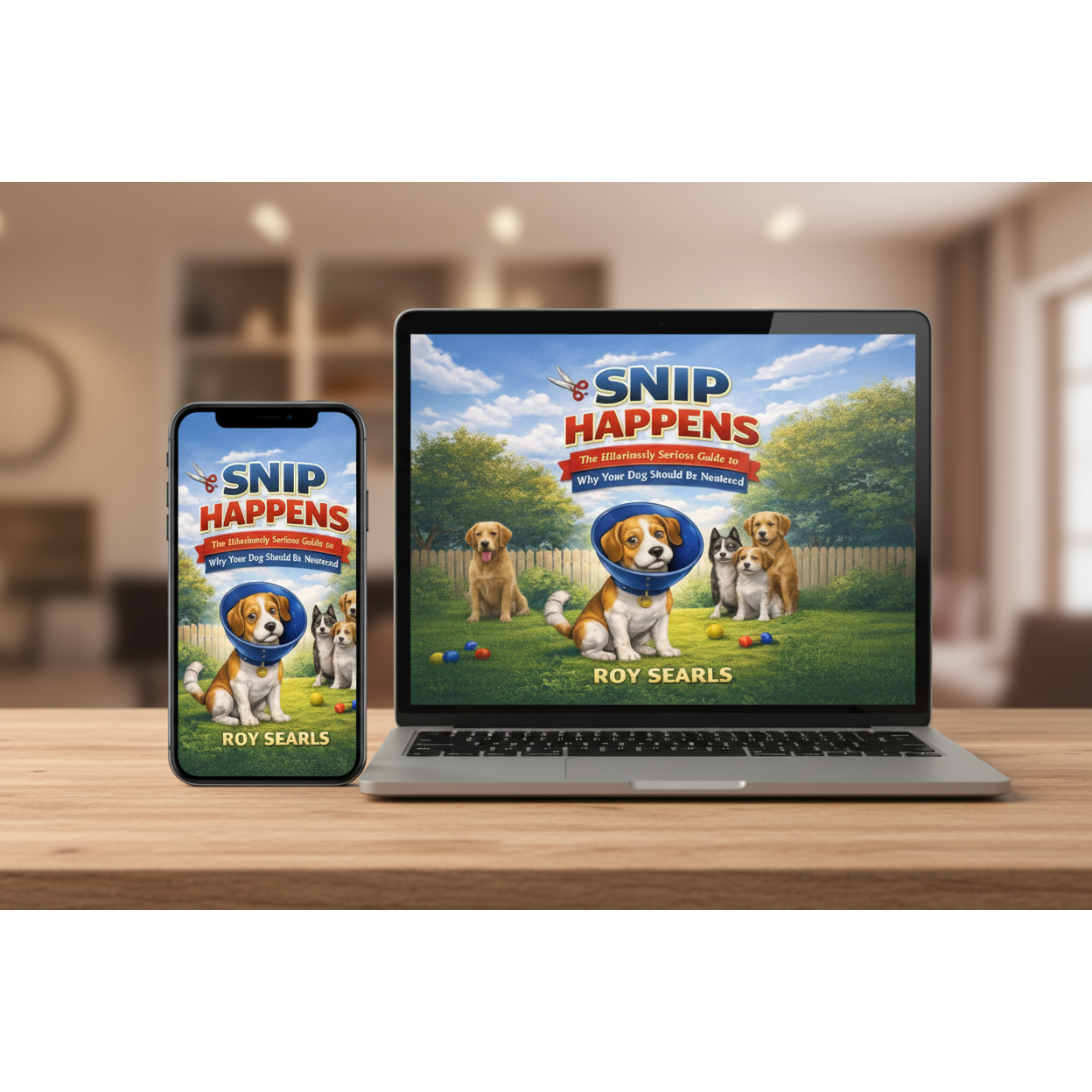 Snip Happens Phone & Laptop Mockup