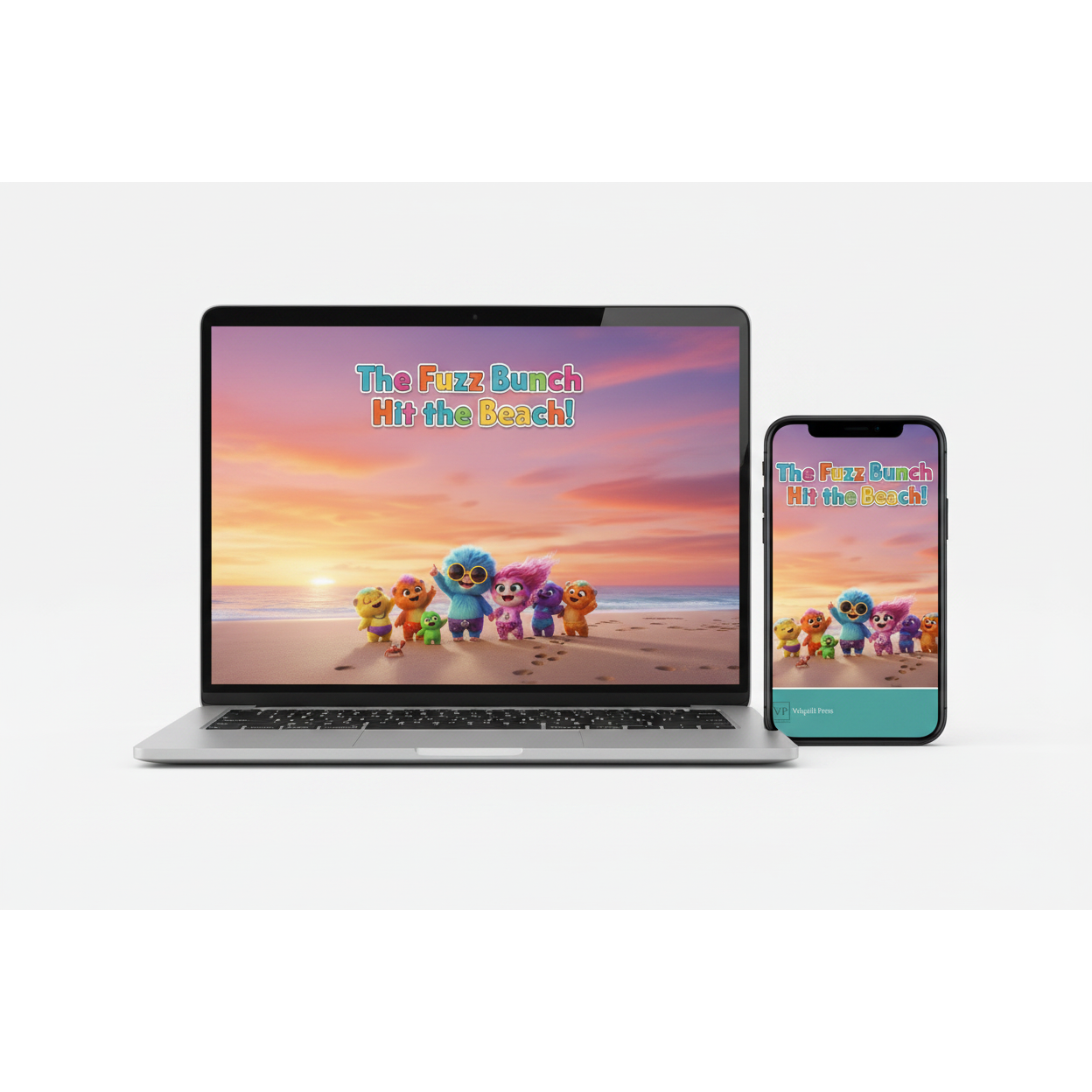 The Fuzz Bunch Hit the Beach! Device Mockup