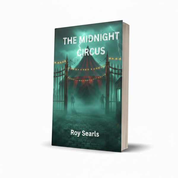The Midnight Circus 3D Book Mockup – Square White